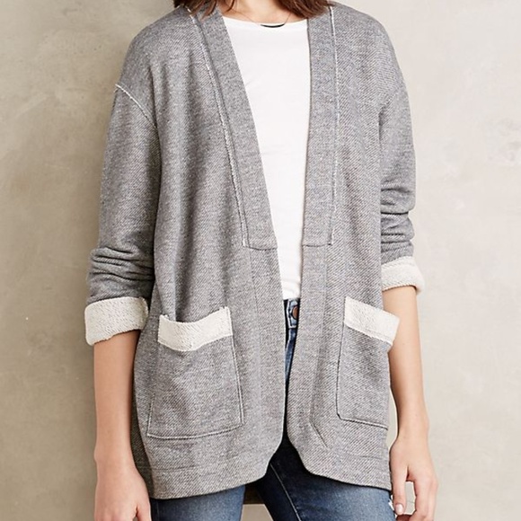 Anthropologie Sweaters - Anthropologie Bordeaux Cardigan M Longer Length